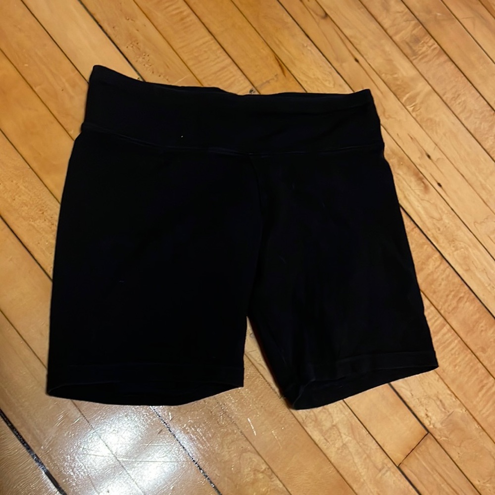 Black workout shorts